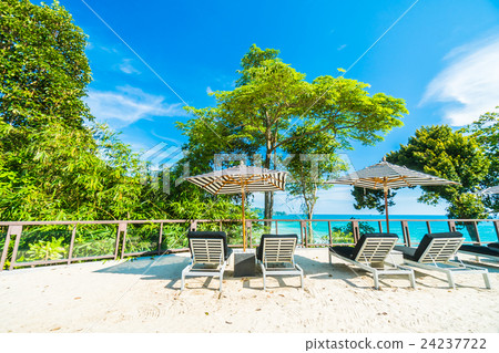 Umbrella and chair 24237722