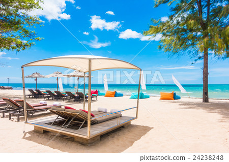 Umbrella and chair 24238248