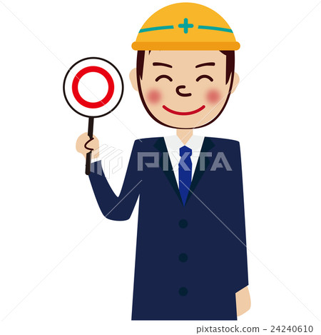 穿著黃色盔甲3月的藍色海軍衣服的男性上半部分 24240610