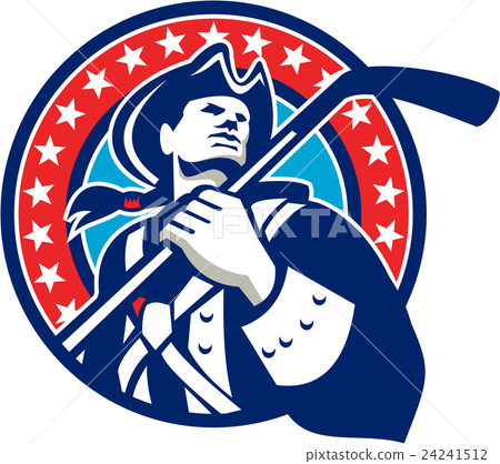 American Patriot Ice Hockey Stick Circle Retro American Patriot Ice Hockey Stick Circle Retro 24241512