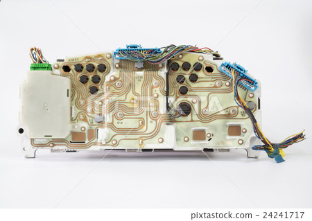 Back view of car speedometer 24241717