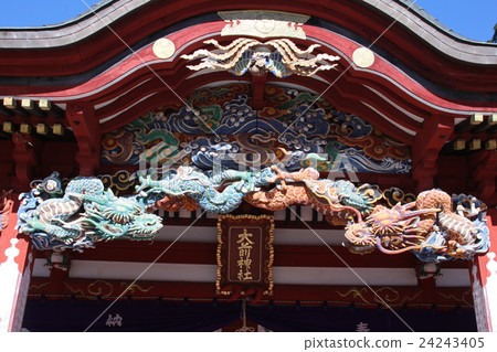 大前惠比壽神社的雕塑 大前惠比壽神社的雕塑 24243405