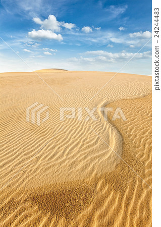White sand dunes on sunrise 24244483