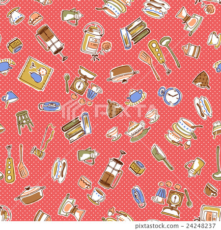 Illustration pattern of tableware, Illustration pattern of tableware, 24248237