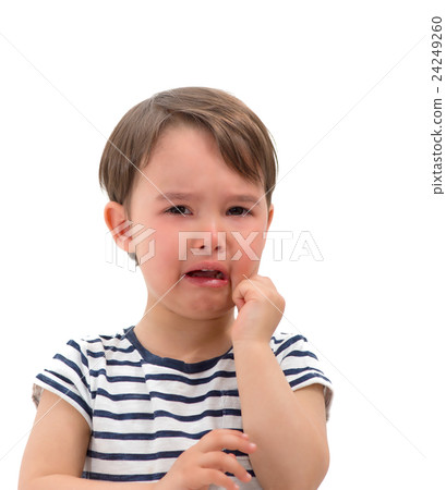 crying baby girl isolated 24249260