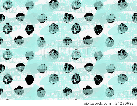 Artistic color brushed scribble circles and green  24250682