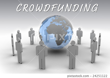 Composite image of the word crowdfunding Composite image of the word crowdfunding 24251122