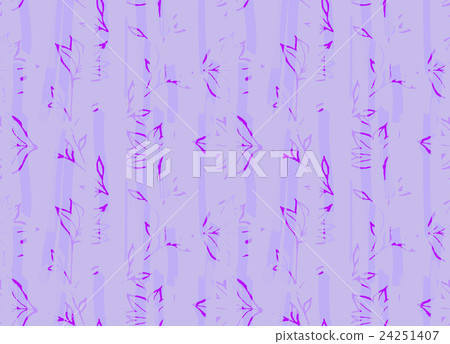 Big purple flower leaves brushed 24251407