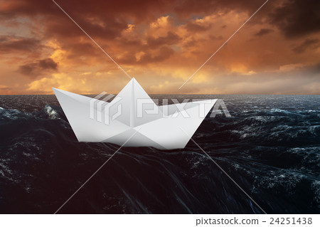 Composite image of image of a virtual origami 24251438