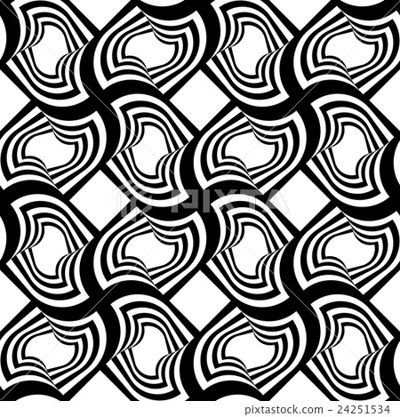 Black and white striped twisted grid Black and white striped twisted grid 24251534