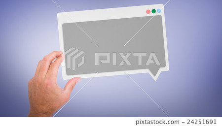 Composite image of hand presenting Composite image of hand presenting 24251691