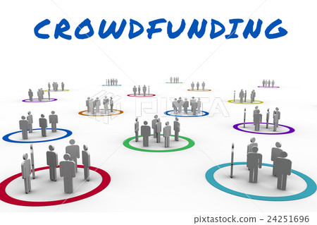 Composite image of the word crowdfunding Composite image of the word crowdfunding 24251696