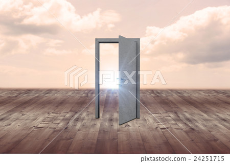 Composite image of open door Composite image of open door 24251715
