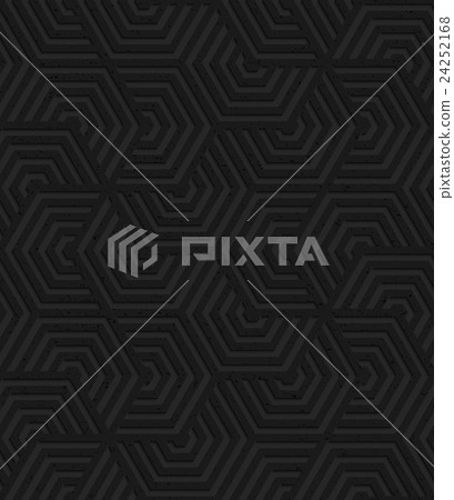 Black textured plastic overlapping hexagons Black textured plastic overlapping hexagons 24252168