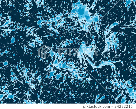 Blue bleeding ink stains - Stock Illustration [24252215] - PIXTA