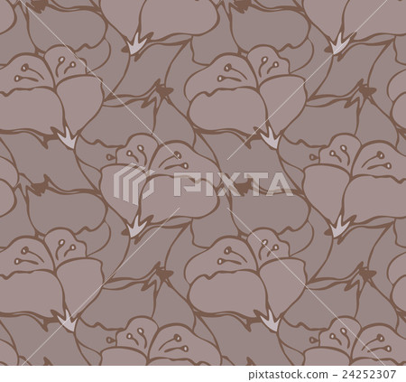 Fabric design flower brown Fabric design flower brown 24252307