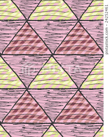 Inked triangles scribbled - Stock Illustration [24252461] - PIXTA