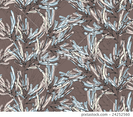 Kelp seaweed brushed with marker 24252560