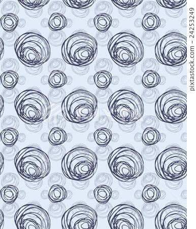 Scribbled circles big and small layered 24253249