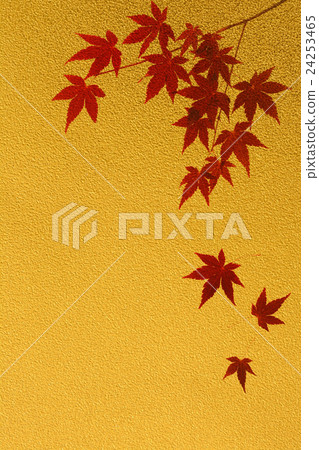 Autumn leaves Gold background Autumn leaves Gold background 24253465