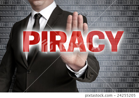 piracy with matrix is shown by businessman 24255205