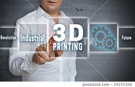 3d printing touchscreen concept background 24255208