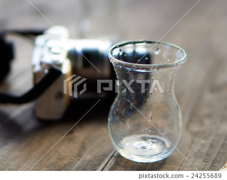 Glass and camera Glass and camera 24255689