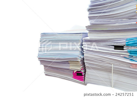 Stack of Documents isolated on white background 24257251