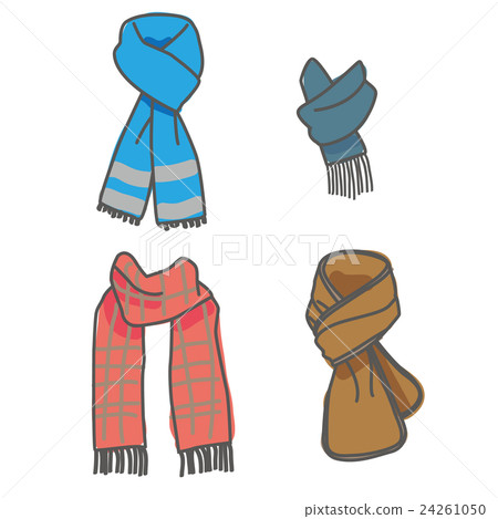 Muffler material pattern - Stock Illustration [24261050] - PIXTA