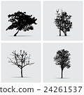 Set of vector tree silhouettes. 24261537