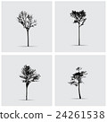 Set of vector tree silhouettes. 24261538