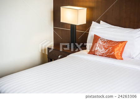 Pillow on bed Pillow on bed 24263306