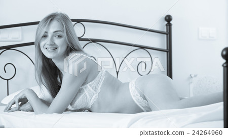 Tonned image of charming girl in frillies 24264960