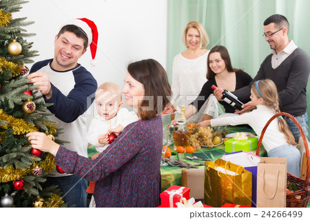 Preparing for Christmas celebration 24266499