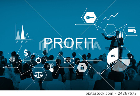 Profit Benefit Revenue Earnings Gain Gross Income Concept 24267672