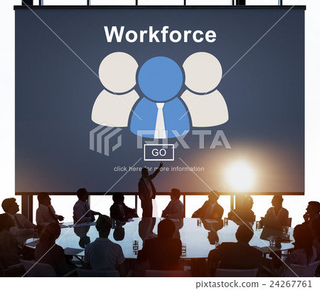 Workforce Team Teamwork Connection Partnership Concept 24267761