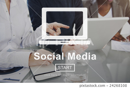 Social Media Internet Networking Technology Concept Social Media Internet Networking Technology Concept 24268108