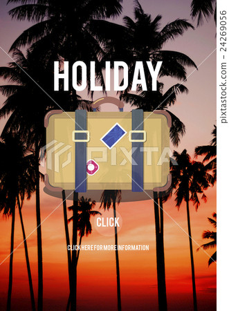 Holiday Travel Trip Journey Bag Symbol Concept Holiday Travel Trip Journey Bag Symbol Concept 24269056