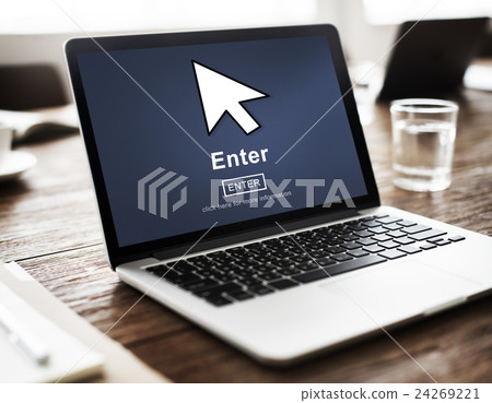 Enter Online Join Website Technology Concept 24269221