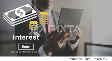 Interest Rates Economy Financial Percentage Concept 24269378