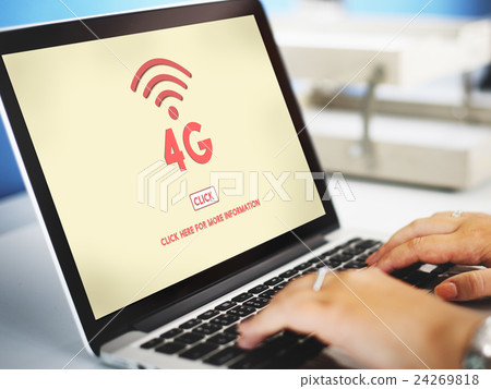 4G Digital Internet Network Technology Wifi Concept 24269818