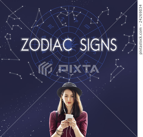 Zodiac Signs Astral Astrological Birth Calendar Concept 24269834