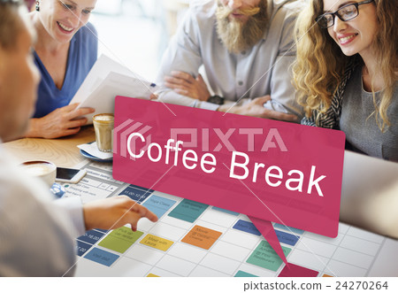 Coffee Break Enjoyment Relaxation Cafe Concept 24270264