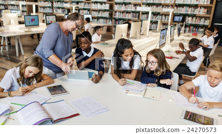 Classroom Learning Mathematics Students Study Concept 24270573