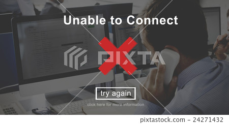 Unable To Connect Networking Browsing Concept 24271432
