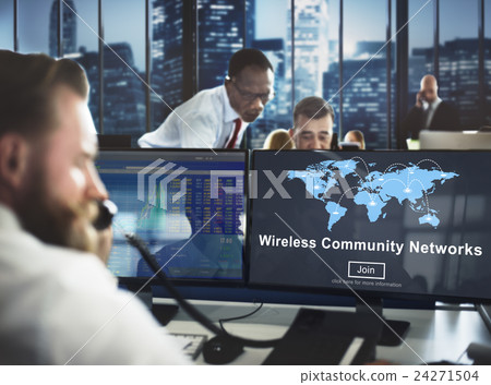 Wireless Community Networks Internet Sharing Concept 24271504