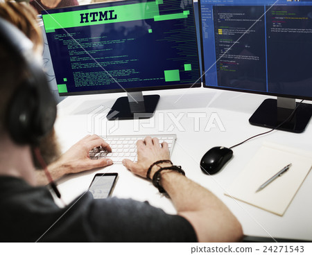 Html Programming Advanced Technology Web Concept 24271543