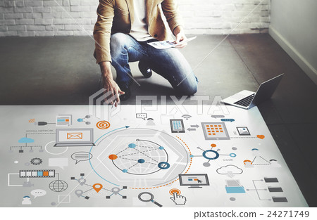 Global Communication Digital Device Information Concept 24271749