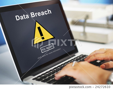 Data Breach Unsecured Warning Sign Concept 24272610