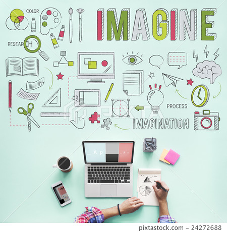 Imagine Imagination Be Creative Research Concept 24272688